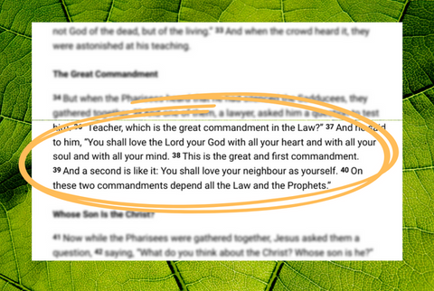 The two great commandments that drive disciple-making